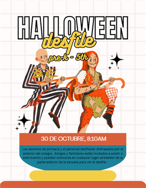 Desfile de Halloween 30 de octubre, 8:10
